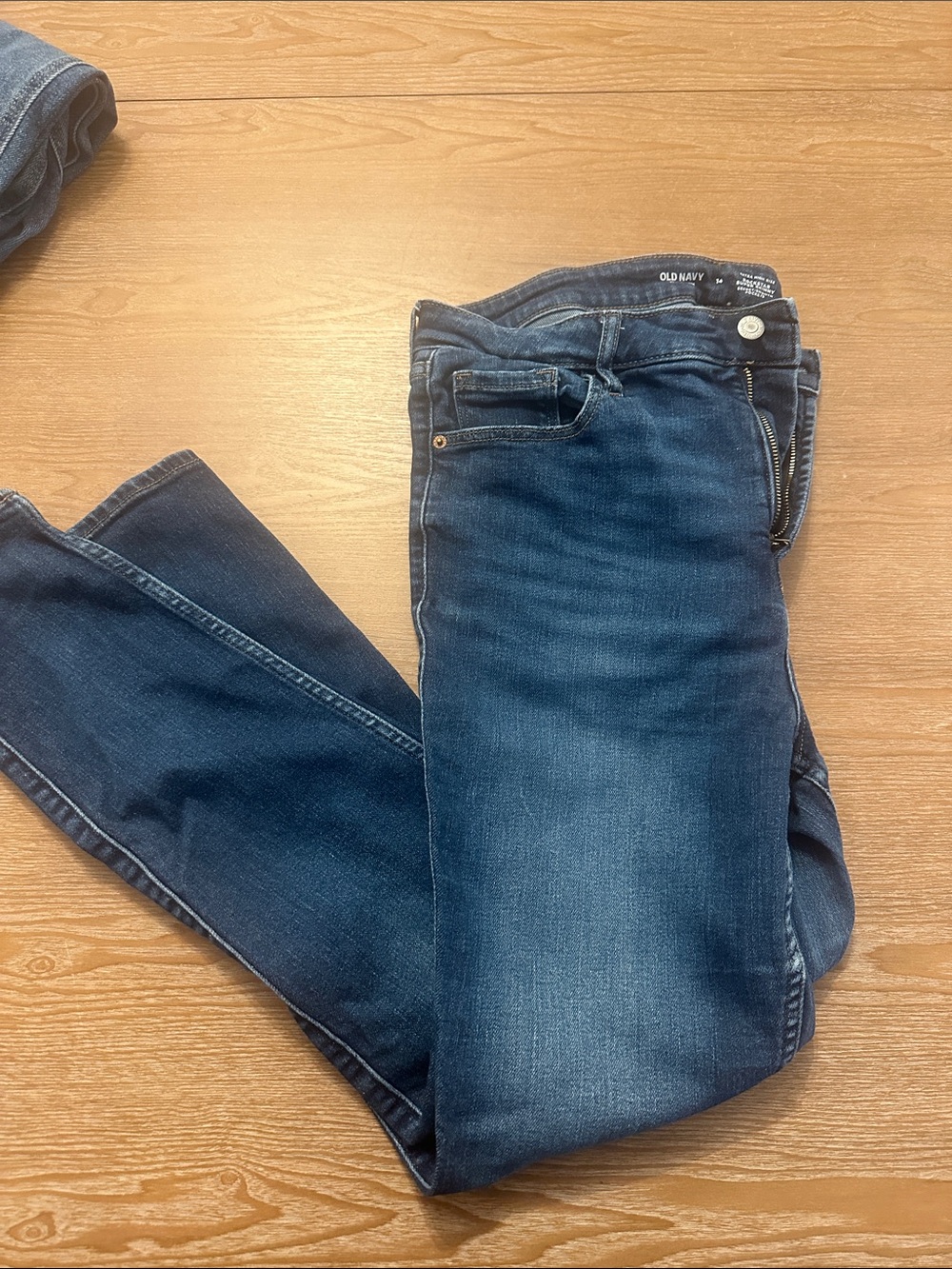 Old Navy Blue Slim Straight Jeans